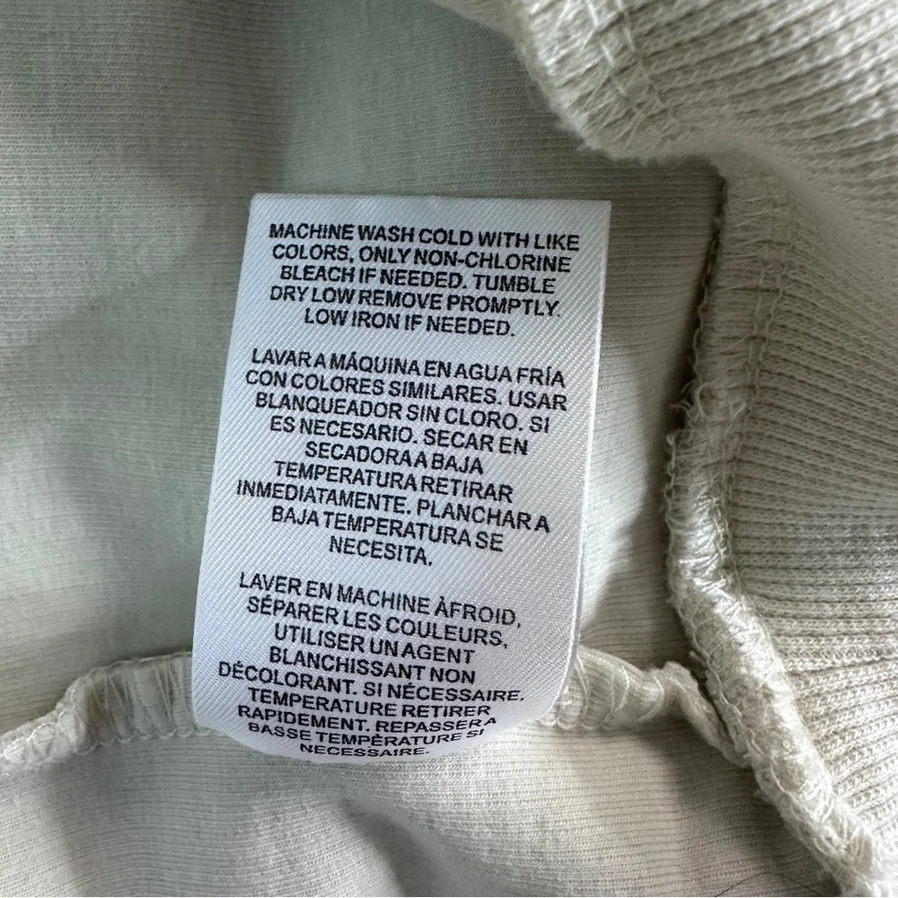 Altar'd State Women's Oversized Crewneck Ribbed Sweater Cream Size S‎